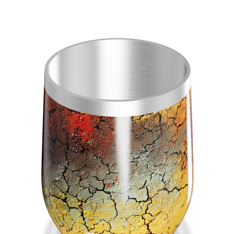 Copo Térmico Slim - Estampa Craquelada Colorida