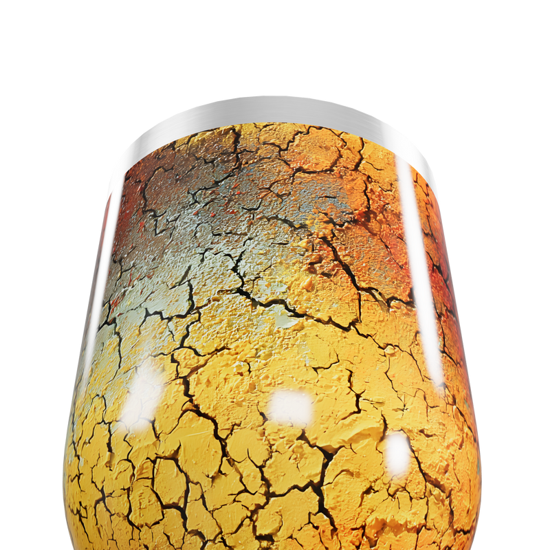 Copo Térmico Slim - Estampa Craquelada Colorida