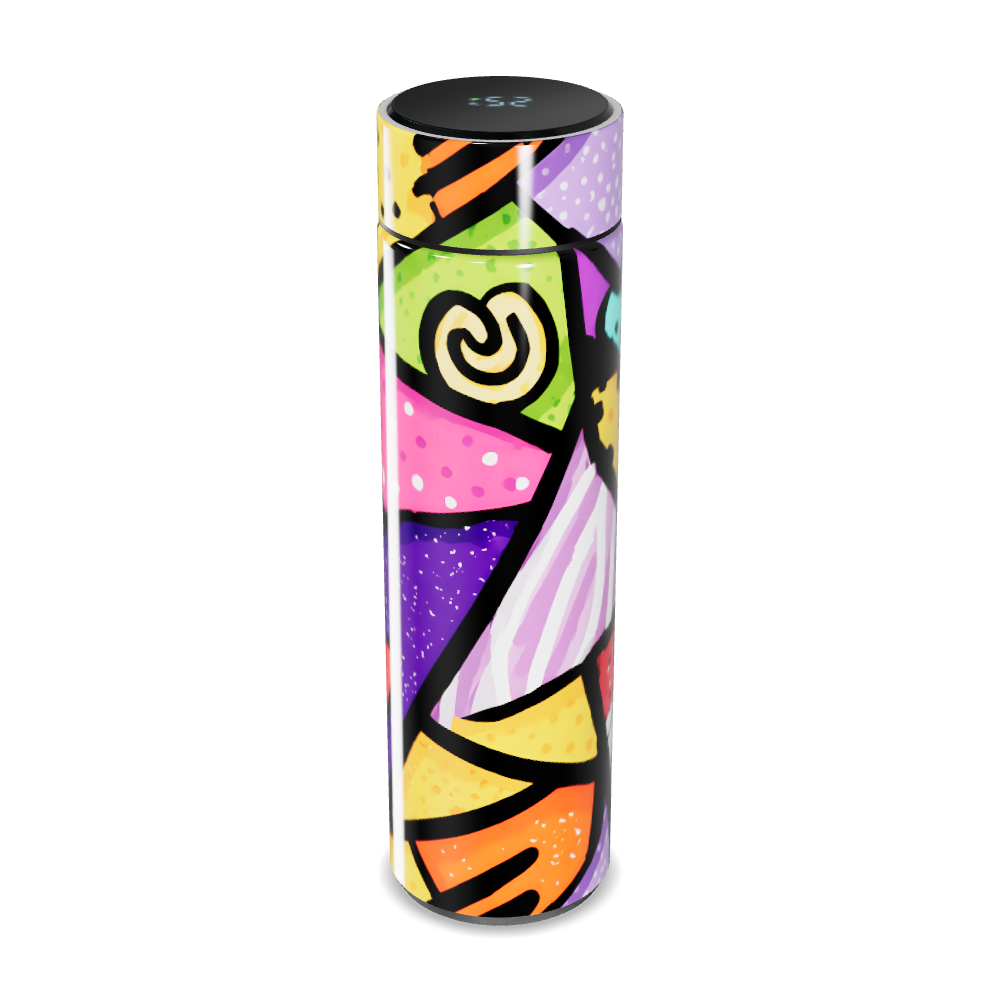 Garrafa Térmica Touch - Colorida com Estampa Artística