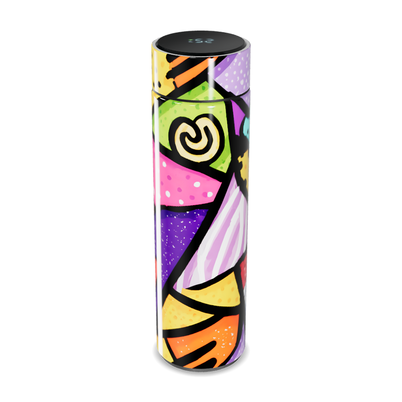 Garrafa Térmica Touch - Colorida com Estampa Artística