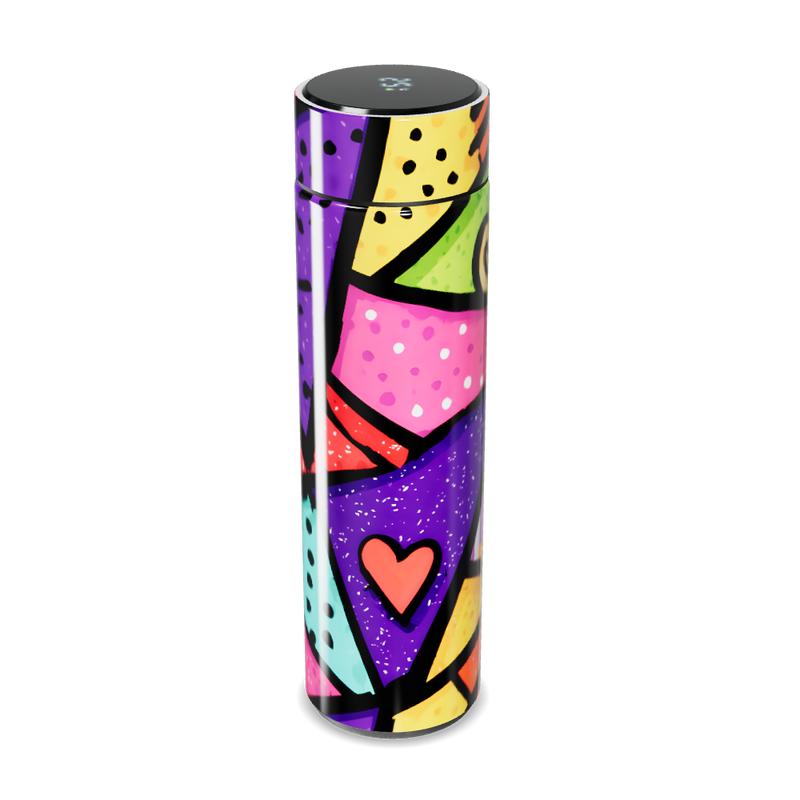 Garrafa Térmica Touch - Colorida com Estampa Artística