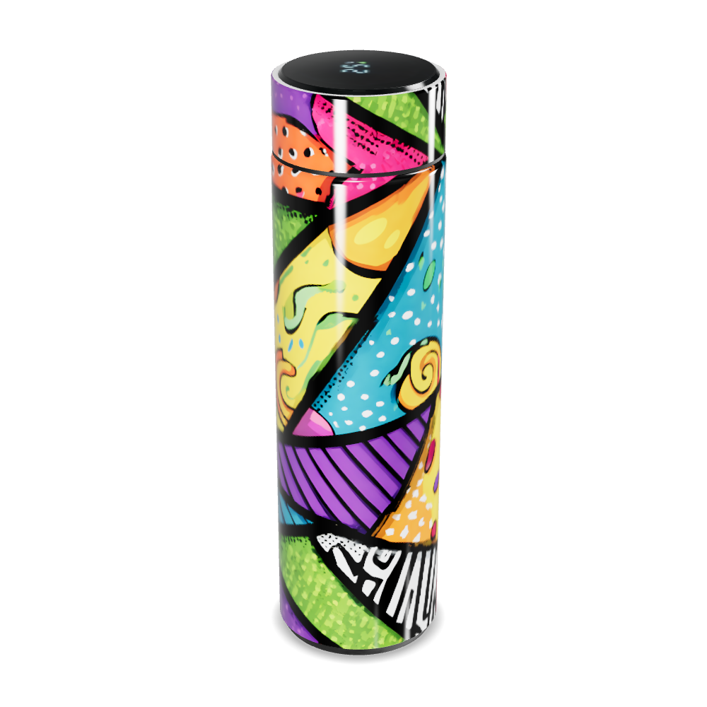 Garrafa Térmica Touch - Estampa Colorida Arte