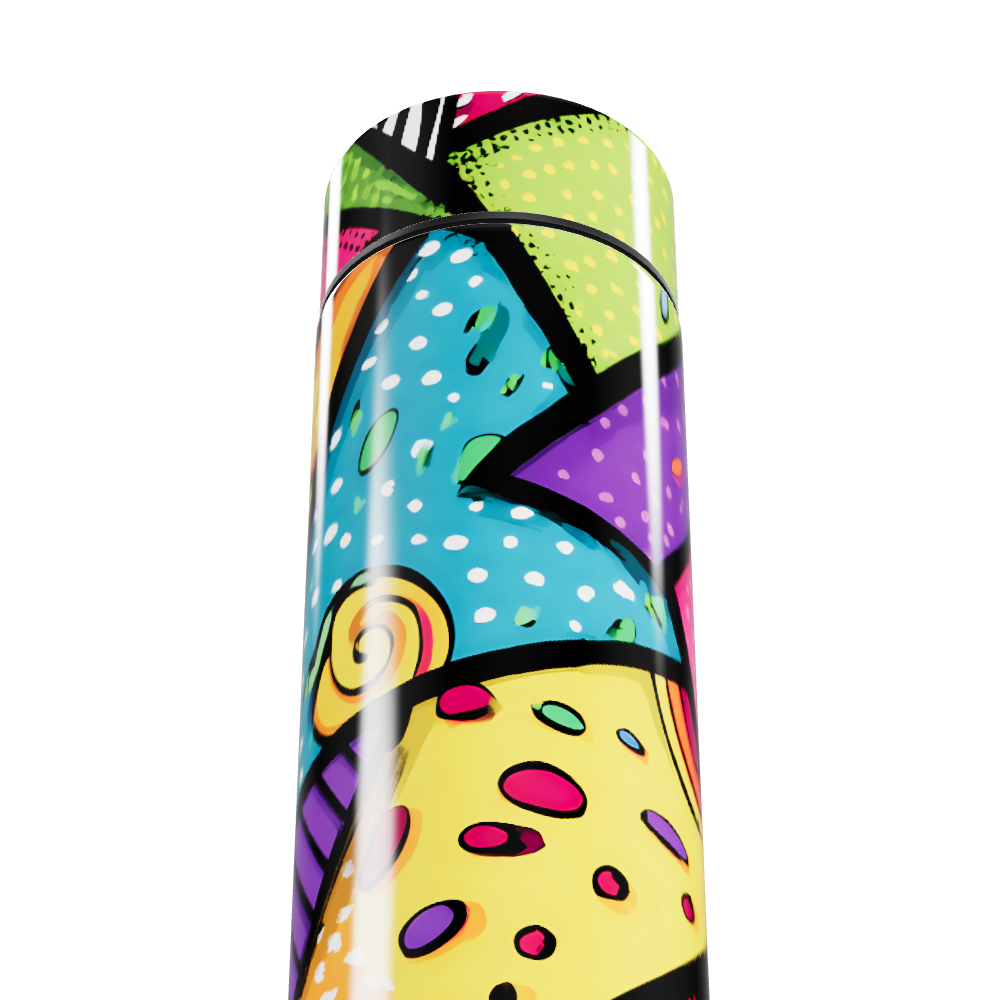 Garrafa Térmica Touch - Estampa Colorida Arte