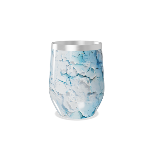 Copo Térmico Slim - Marmorizado Azul Branco