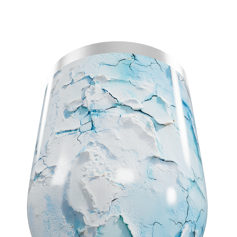 Copo Térmico Slim - Marmorizado Azul Branco