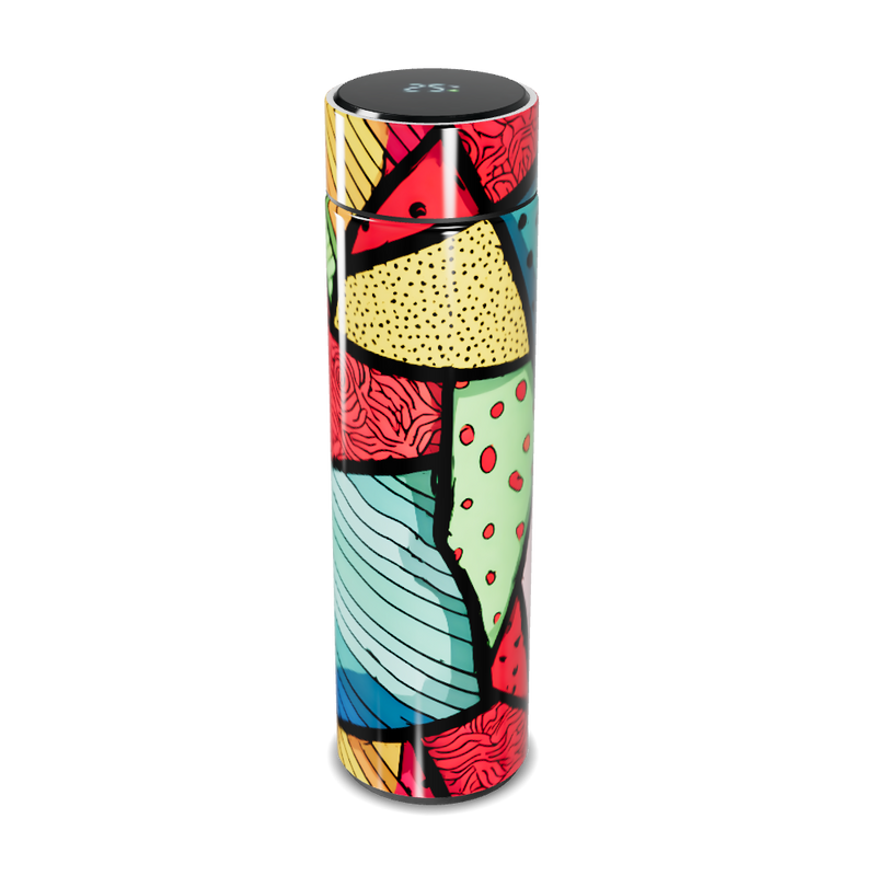 Garrafa Térmica Touch Estampada Colorida