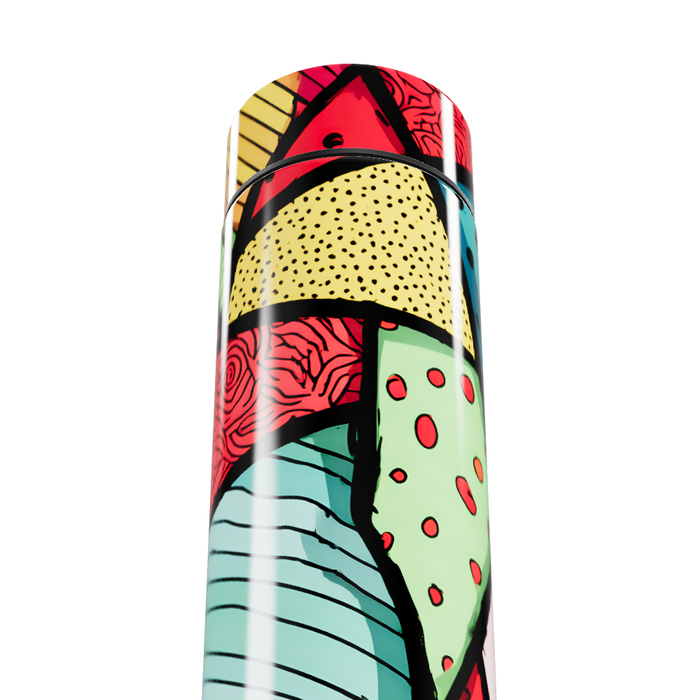 Garrafa Térmica Touch Estampada Colorida