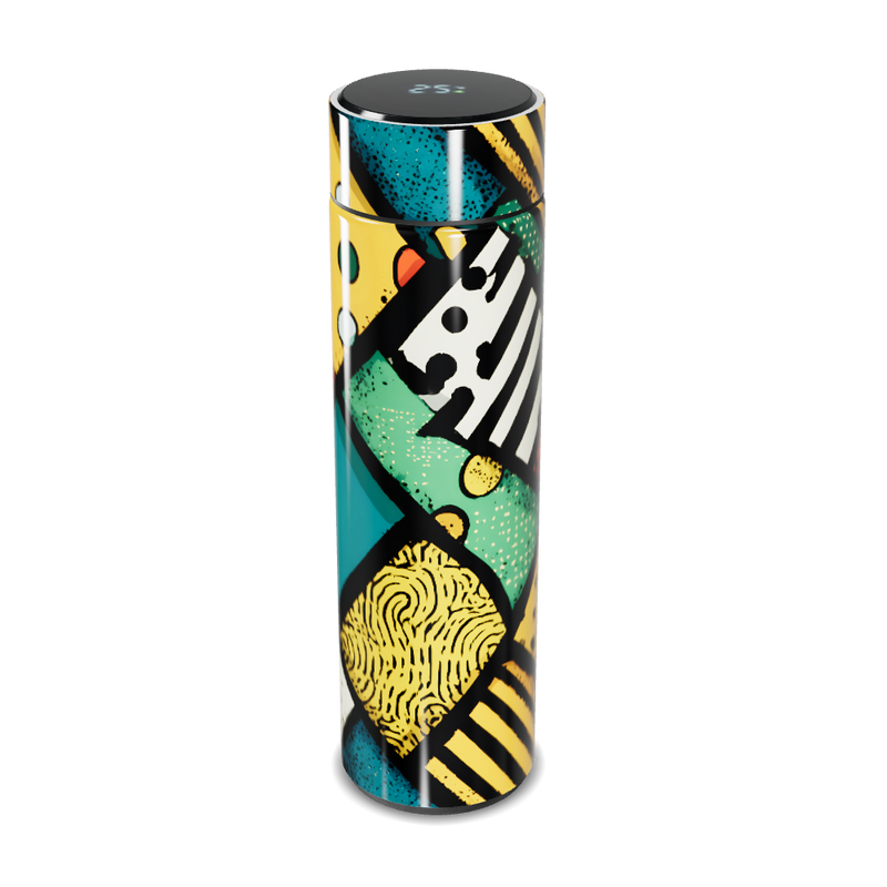 Garrafa Térmica Touch - Colorida com Estampa Artística