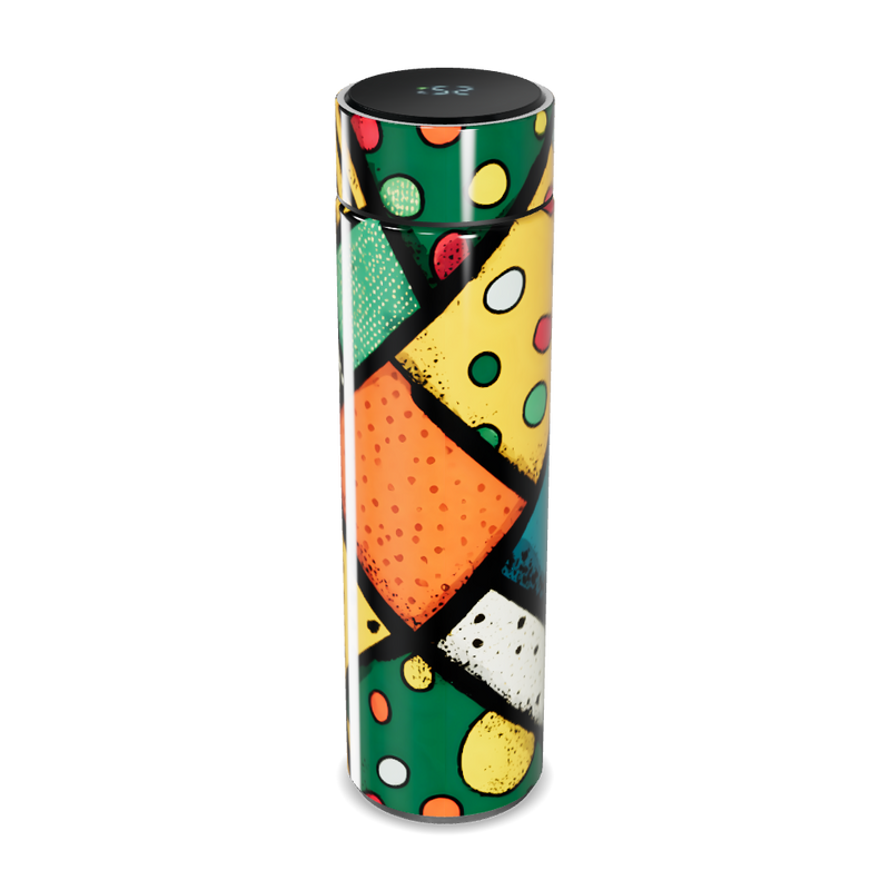 Garrafa Térmica Touch - Colorida com Estampa Artística