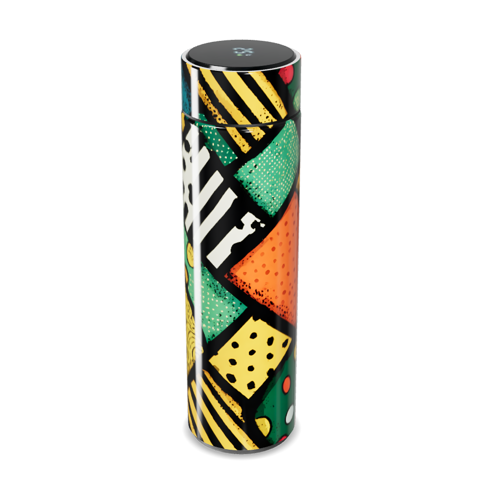 Garrafa Térmica Touch - Colorida com Estampa Artística