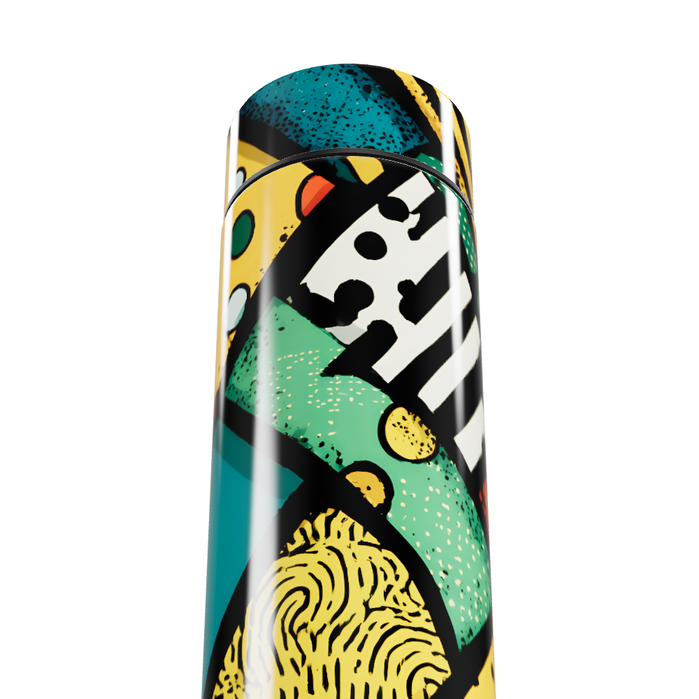 Garrafa Térmica Touch - Colorida com Estampa Artística