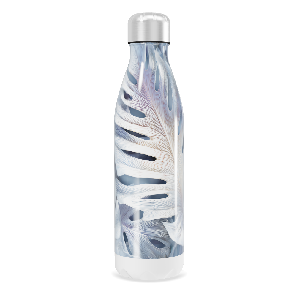 Garrafa Inox - Estampa Folhas Coloridas