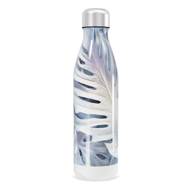 Garrafa Inox - Estampa Folhas Coloridas