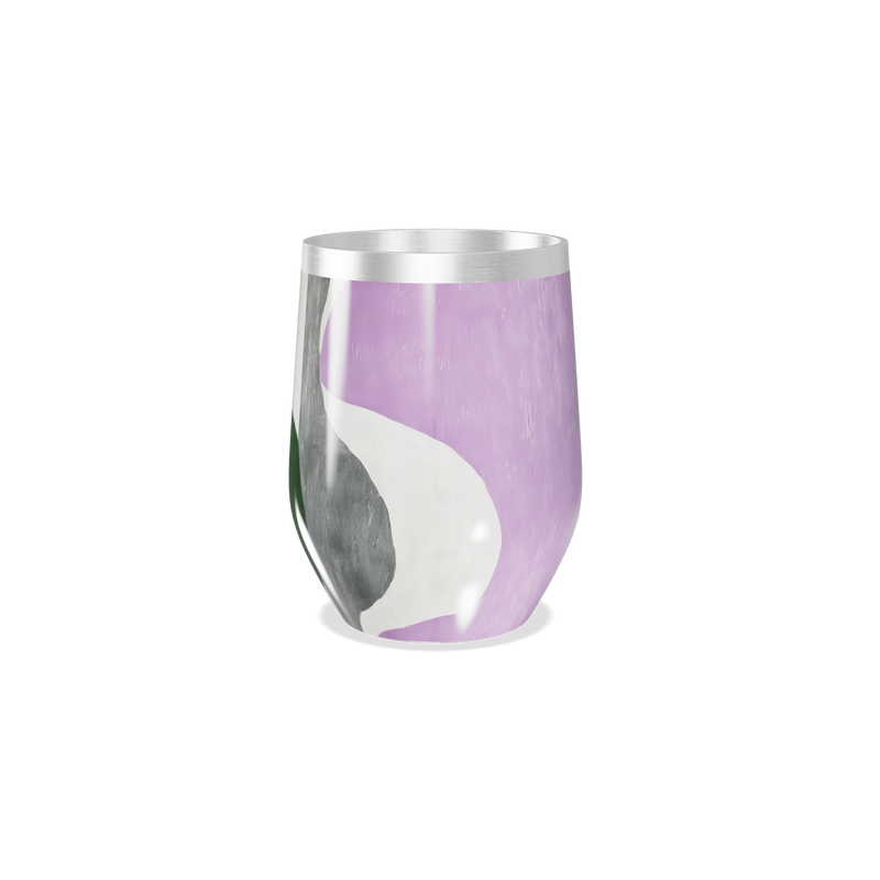 Copo Térmico Slim - Verde e Preto Abstrato