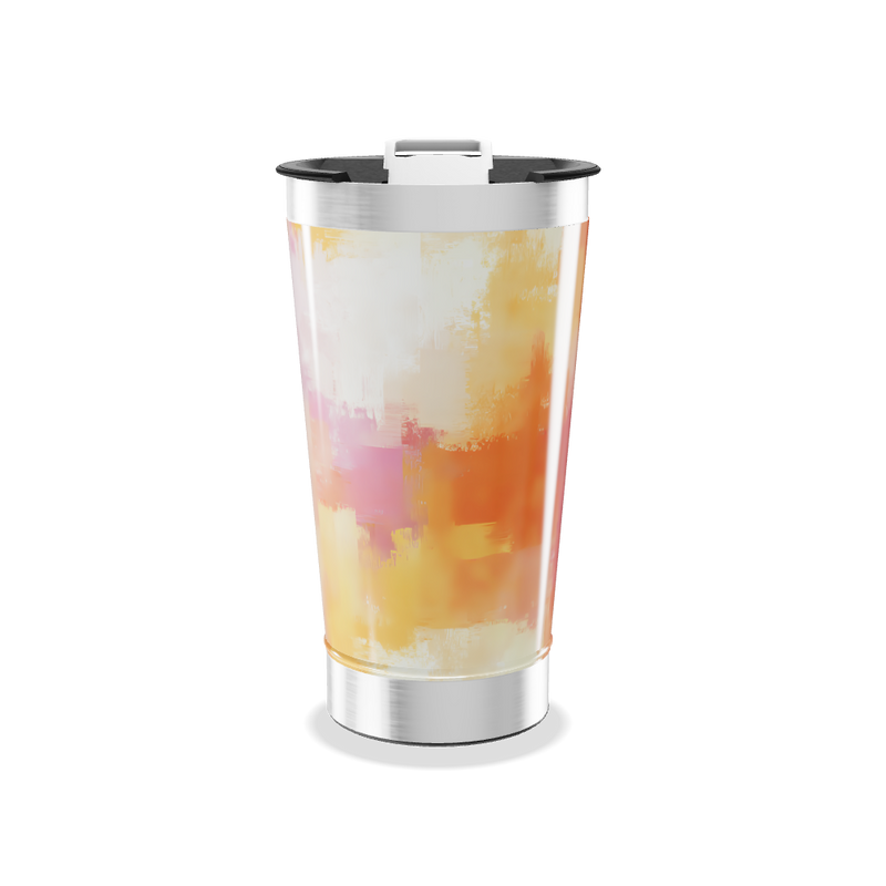 Copo Térmico - Estampa Abstrata Colorida