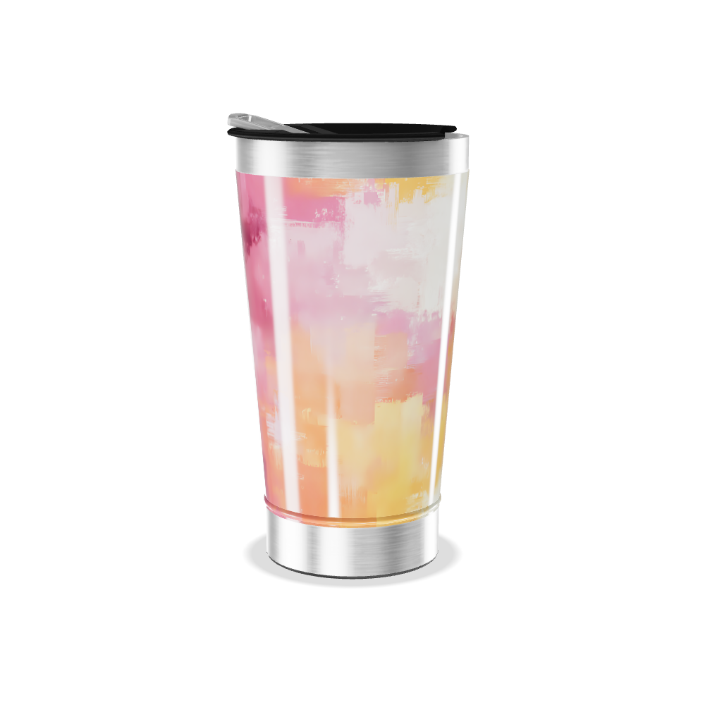Copo Térmico - Estampa Abstrata Colorida