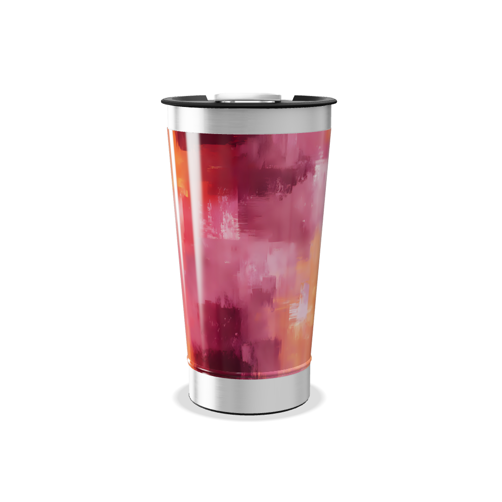 Copo Térmico - Estampa Abstrata Colorida