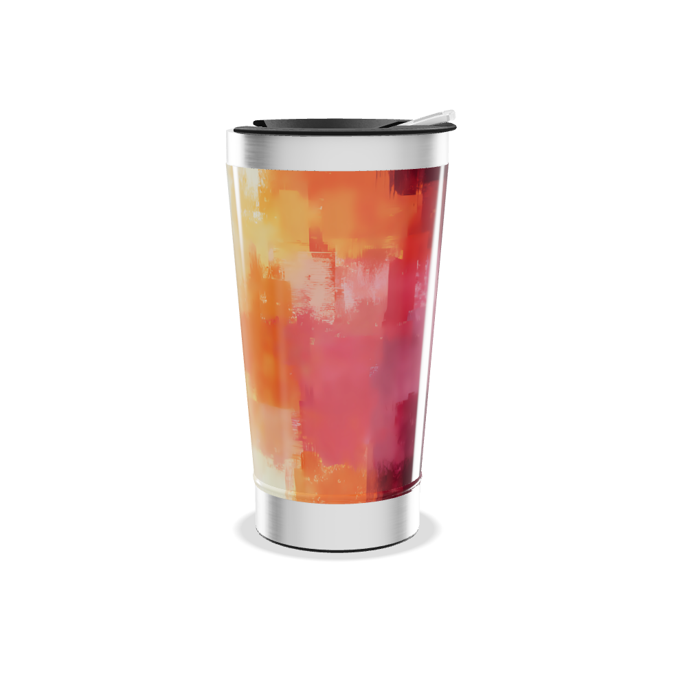 Copo Térmico - Estampa Abstrata Colorida