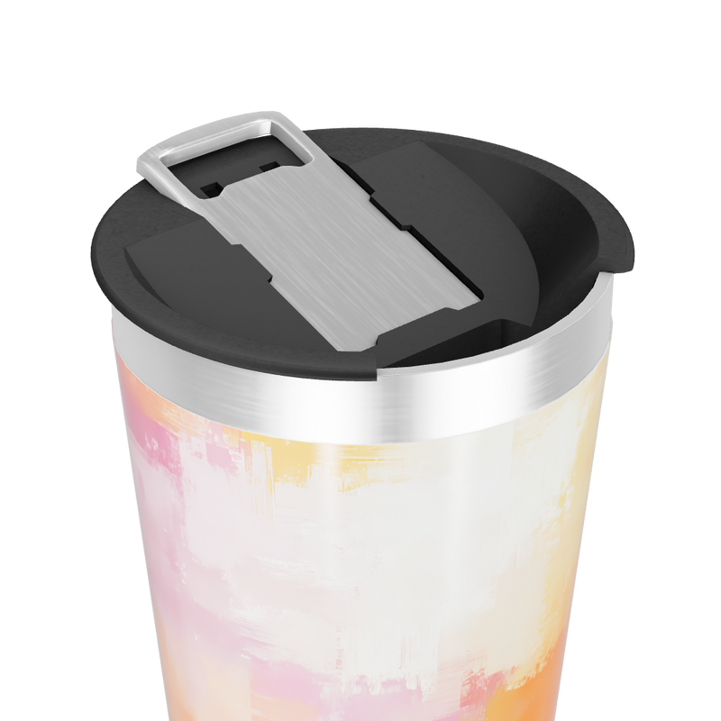 Copo Térmico - Estampa Abstrata Colorida