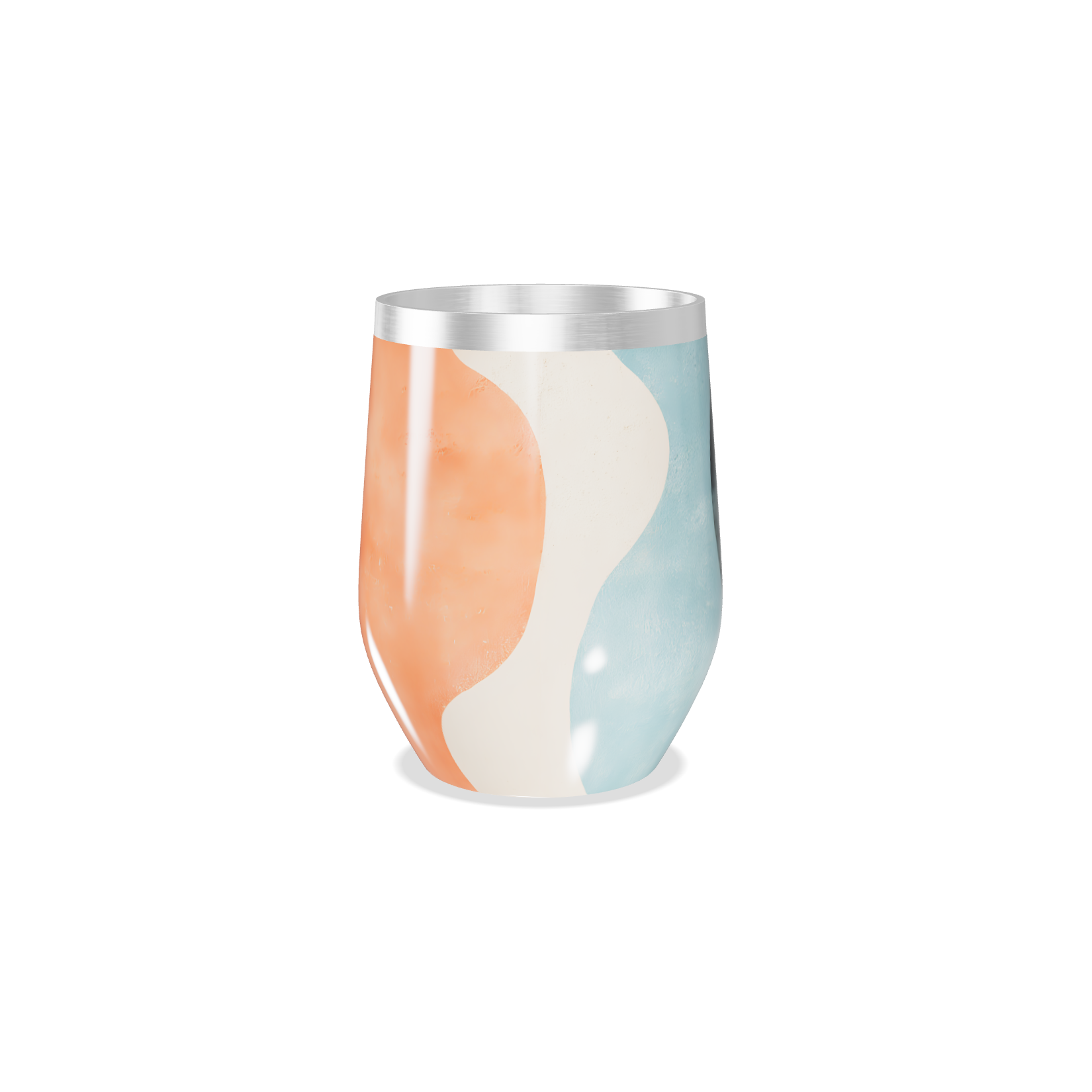 Copo Térmico Slim - Marmorizado Preto e Laranja