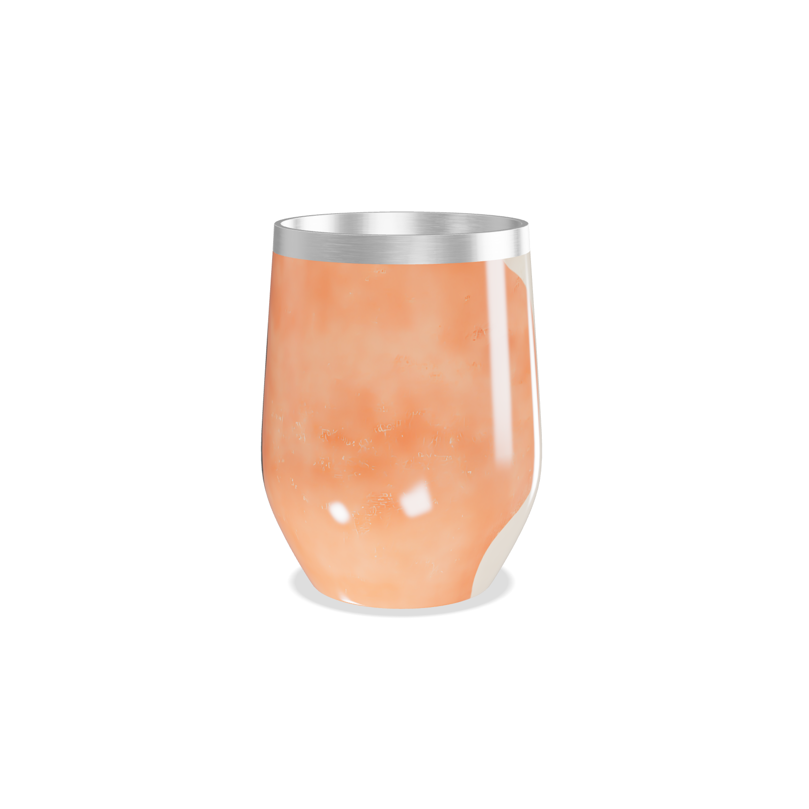 Copo Térmico Slim - Marmorizado Preto e Laranja