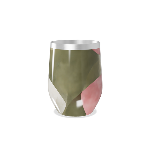 Copo Térmico Slim - Geométrico Verde e Rosa