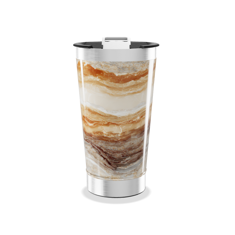 Copo Térmico - Marmorizado Marrom