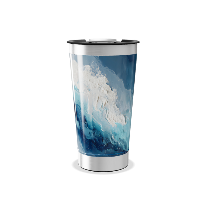 Copo Térmico - Azul Mármore Inox