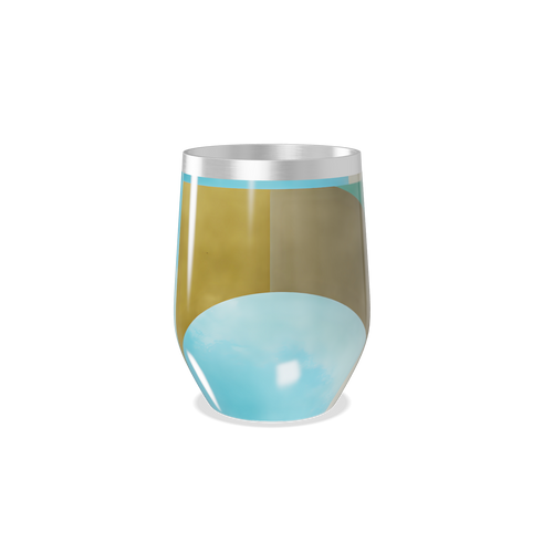 Copo Térmico Slim - Transparente Colorido Vidro