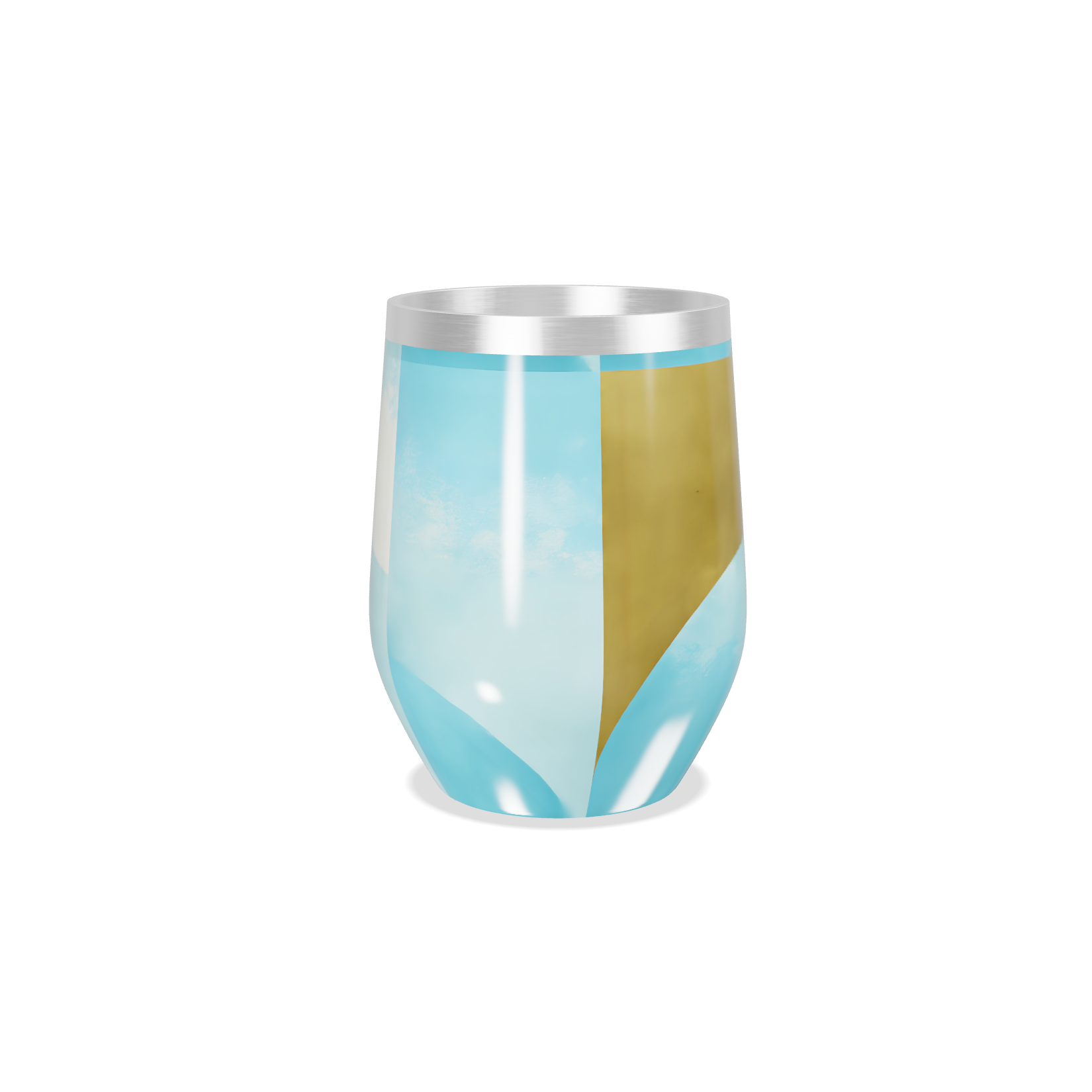 Copo Térmico Slim - Transparente Colorido Vidro