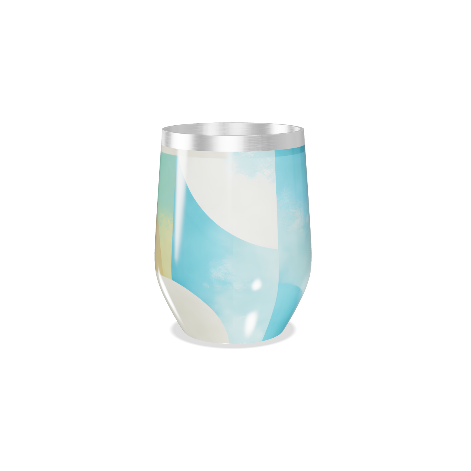 Copo Térmico Slim - Transparente Colorido Vidro