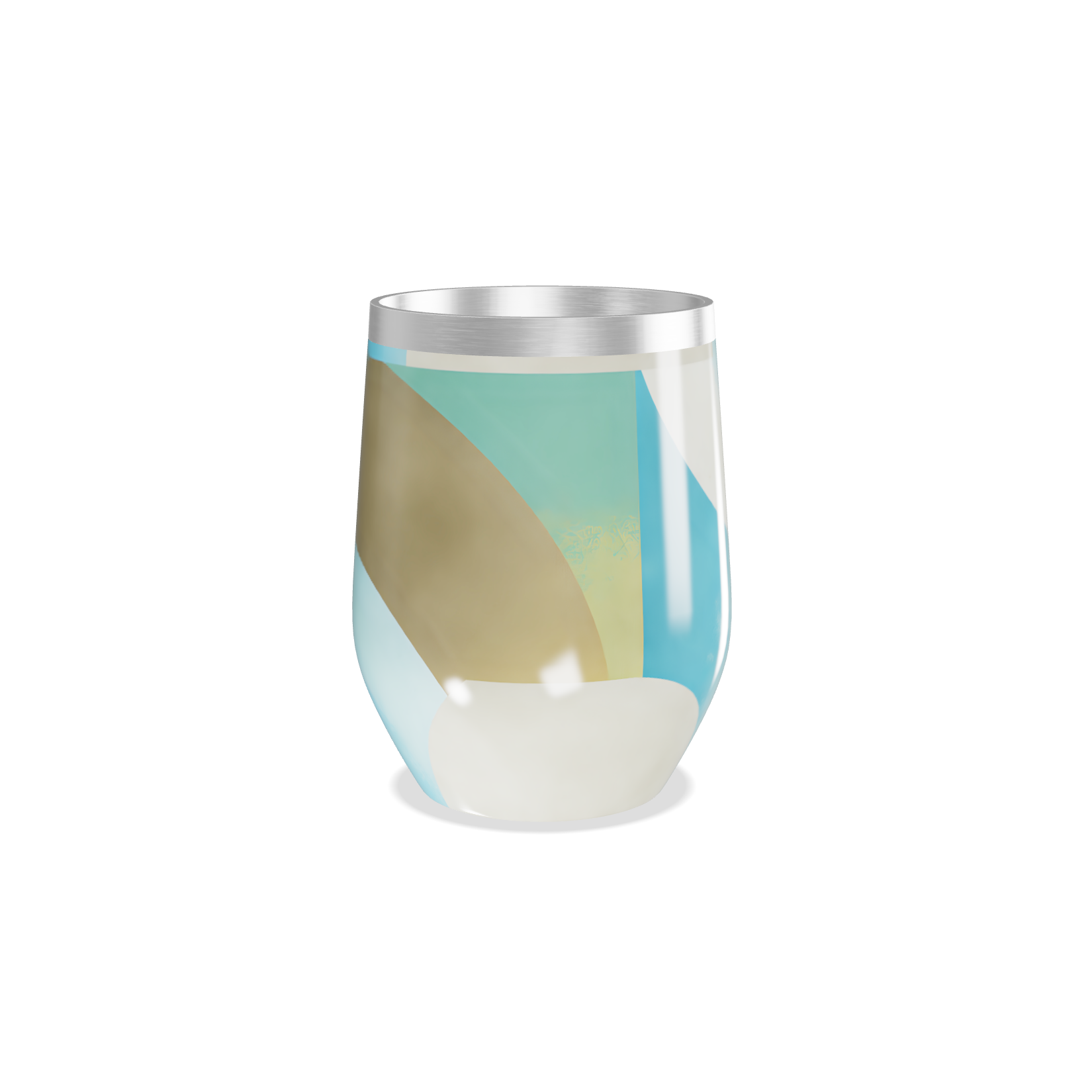 Copo Térmico Slim - Transparente Colorido Vidro