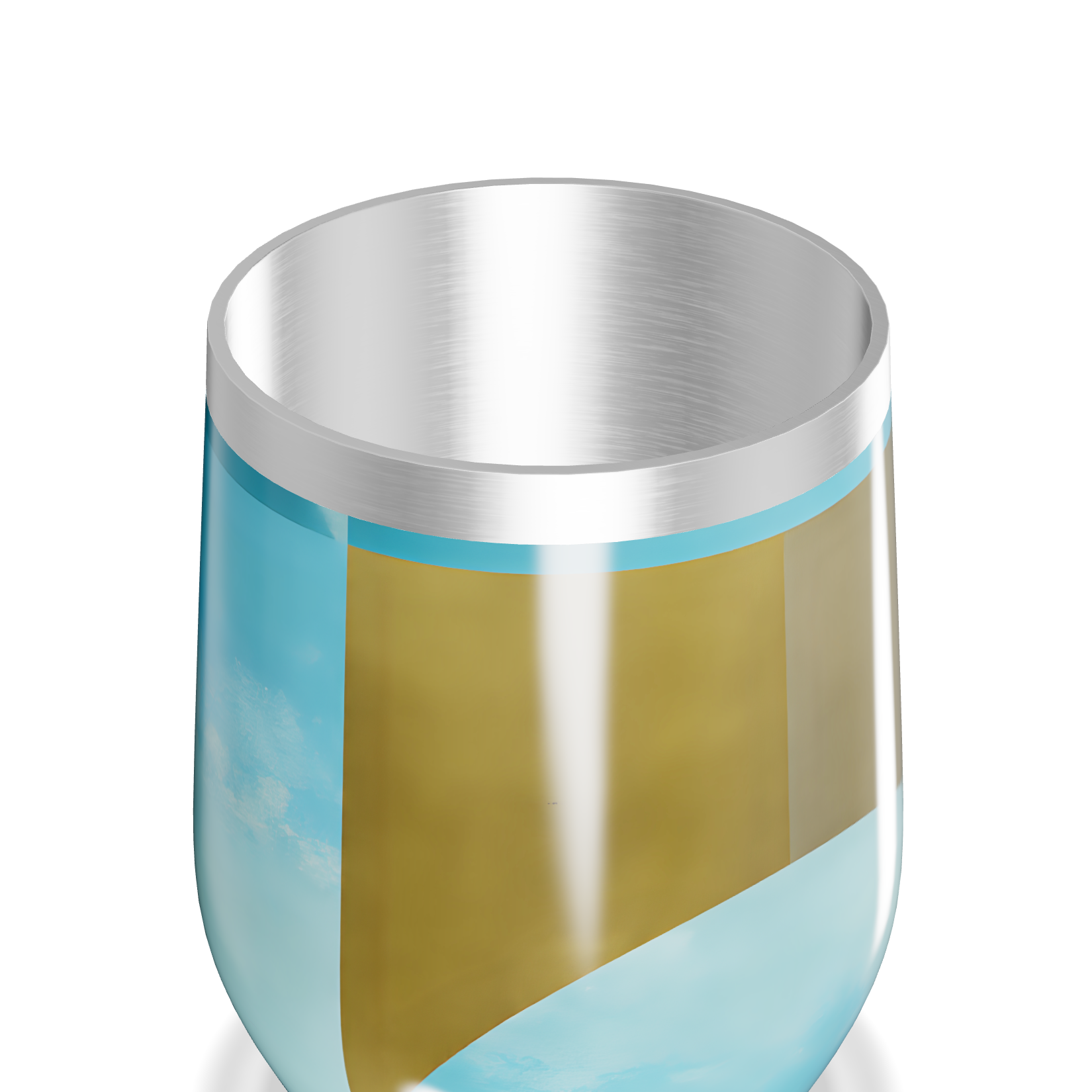 Copo Térmico Slim - Transparente Colorido Vidro