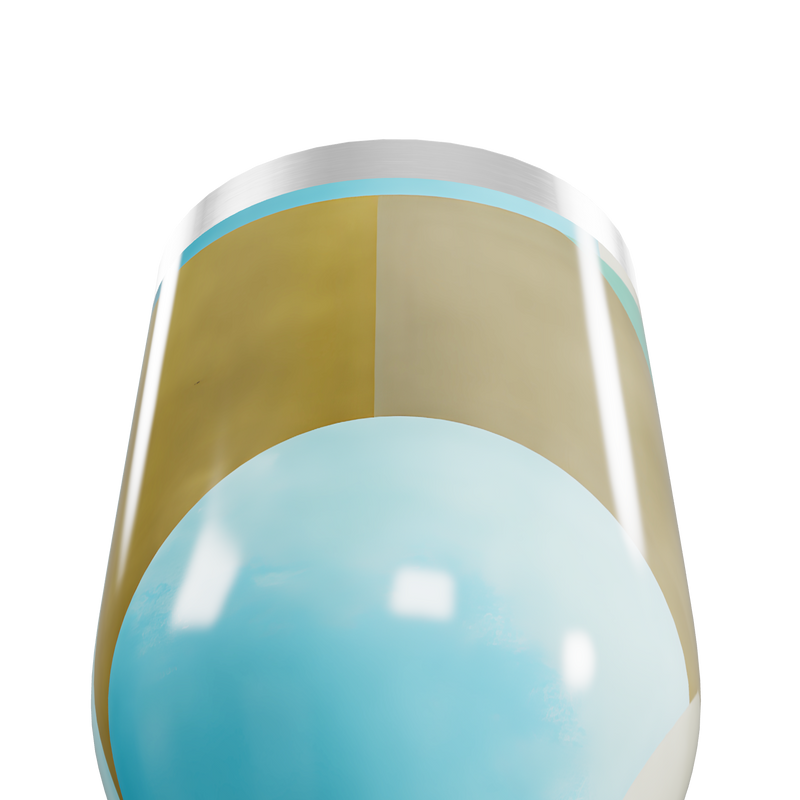 Copo Térmico Slim - Transparente Colorido Vidro