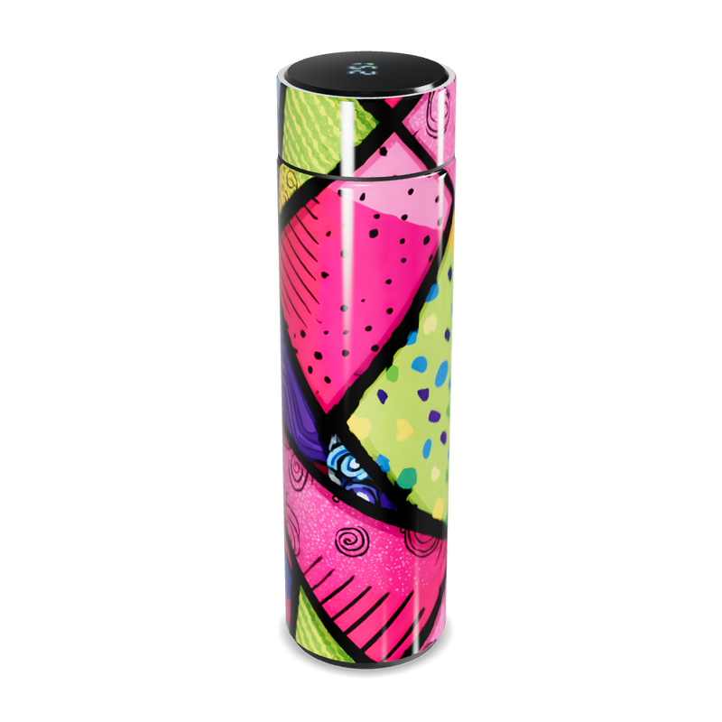 Garrafa Térmica Touch - Colorida Estampada Aço