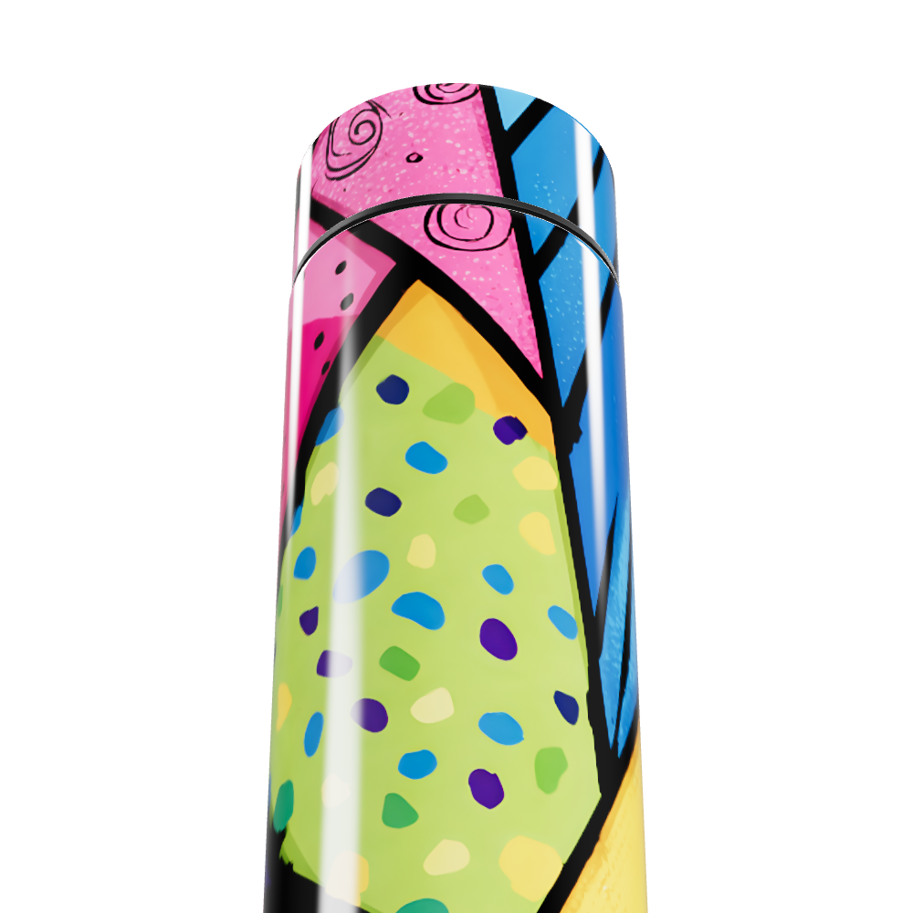 Garrafa Térmica Touch - Colorida Estampada Aço
