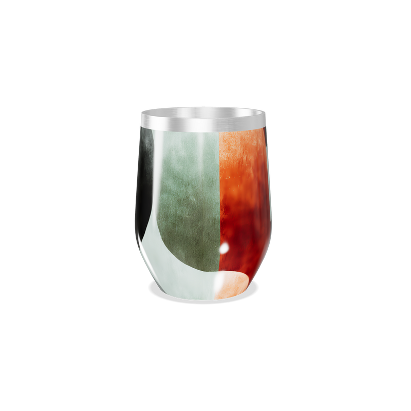 Copo Térmico Slim - Estampa Geométrica Colorida