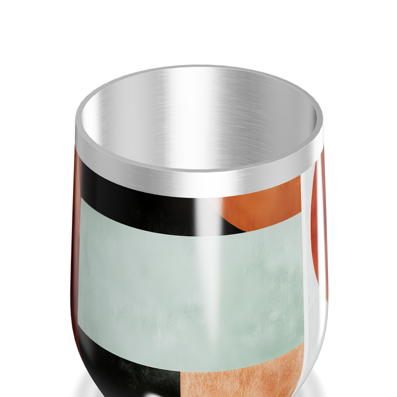 Copo Térmico Slim - Estampa Geométrica Colorida