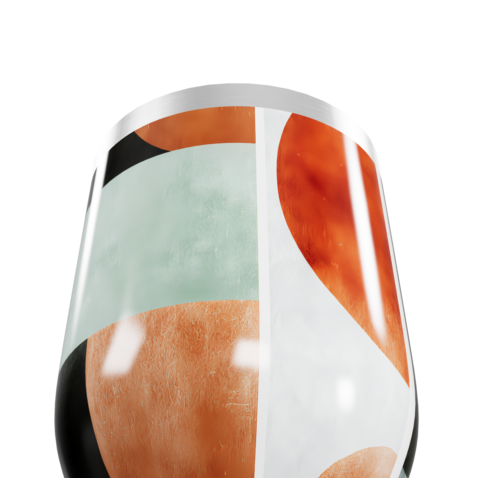 Copo Térmico Slim - Estampa Geométrica Colorida