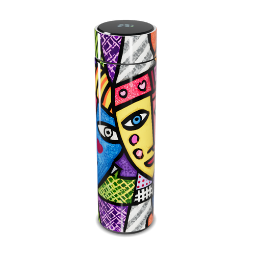 Garrafa Térmica Touch - Estampa Colorida Artística