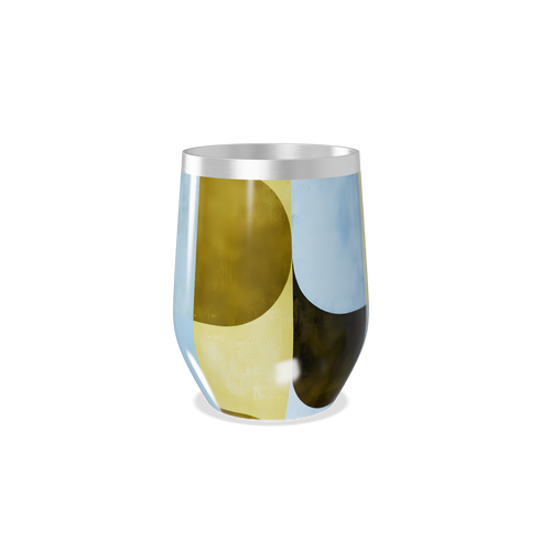 Copo Térmico Slim - Geométrico Colorido Aço