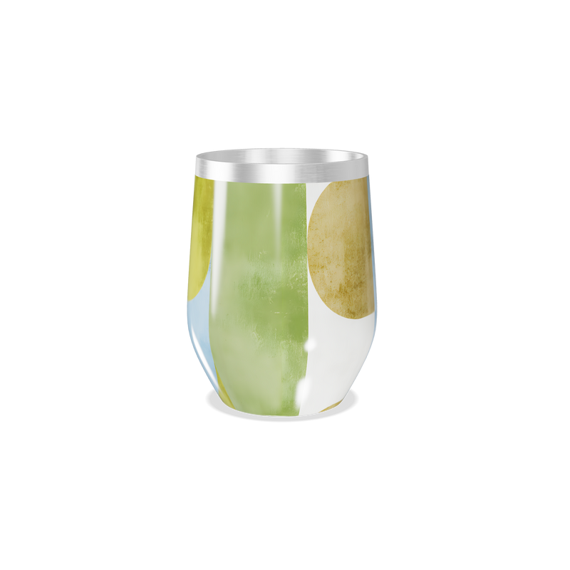 Copo Térmico Slim - Geométrico Colorido Aço