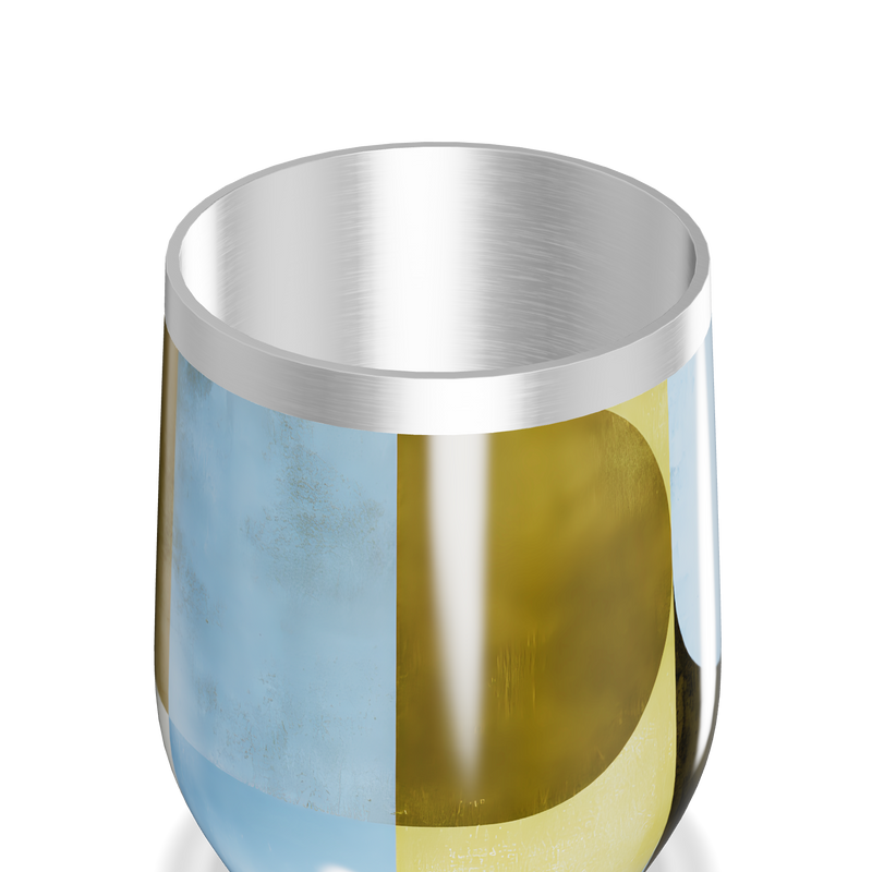 Copo Térmico Slim - Geométrico Colorido Aço