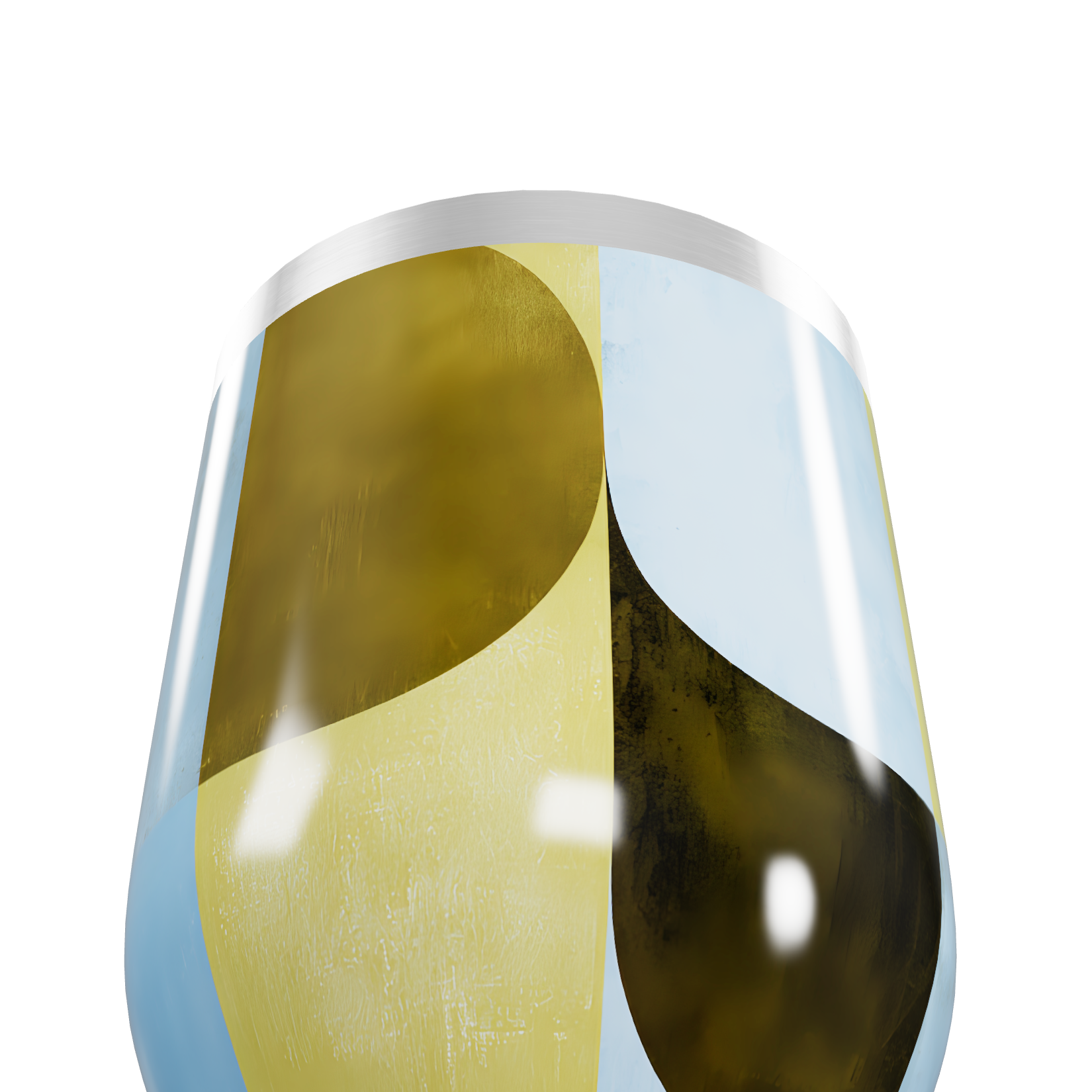 Copo Térmico Slim - Geométrico Colorido Aço