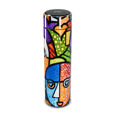 Garrafa Térmica Touch - Colorida com Estampa Artística