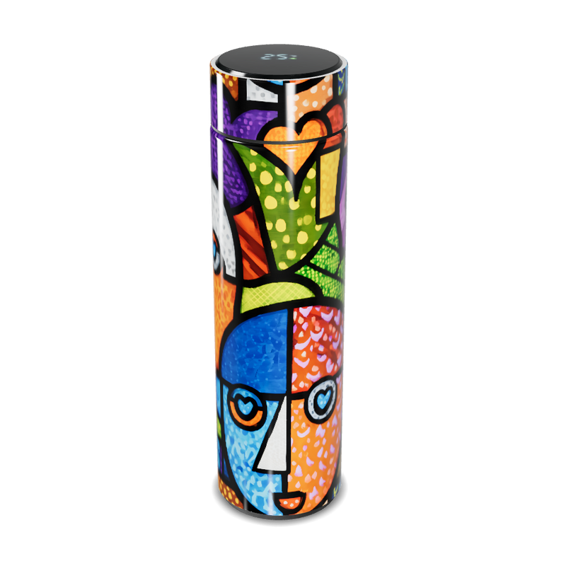 Garrafa Térmica Touch - Colorida com Estampa Artística