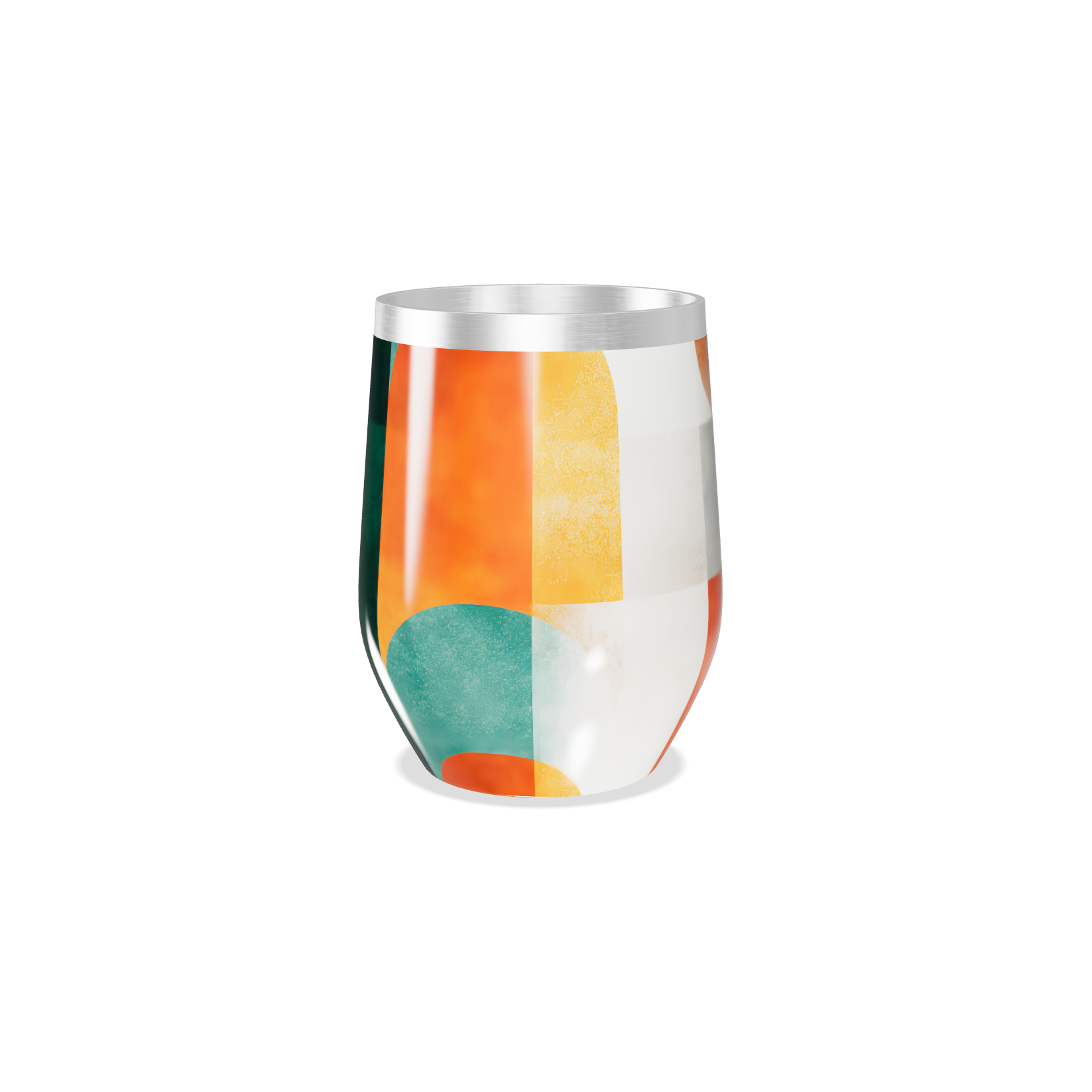 Copo Térmico Slim - Design Abstrato Colorido