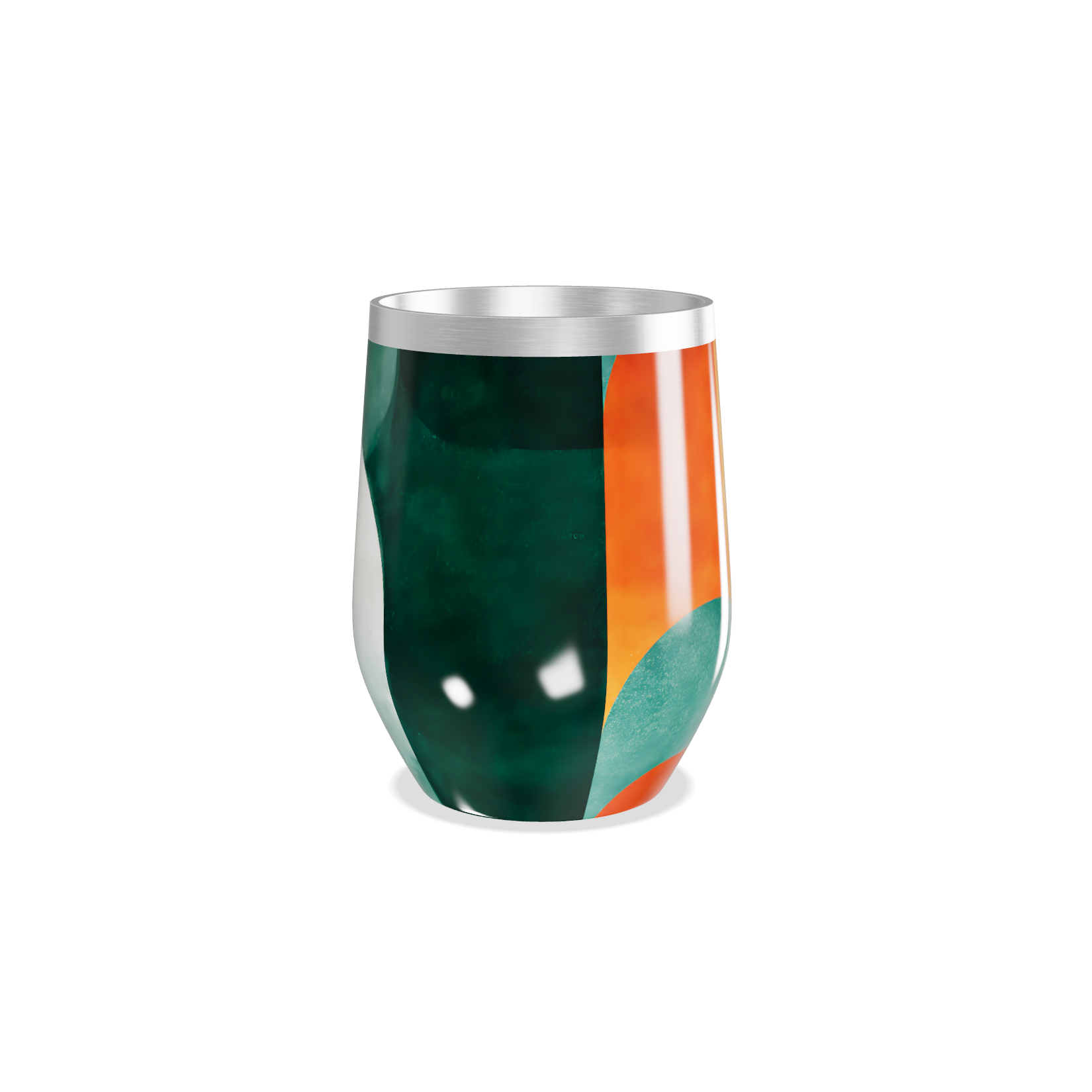 Copo Térmico Slim - Design Abstrato Colorido