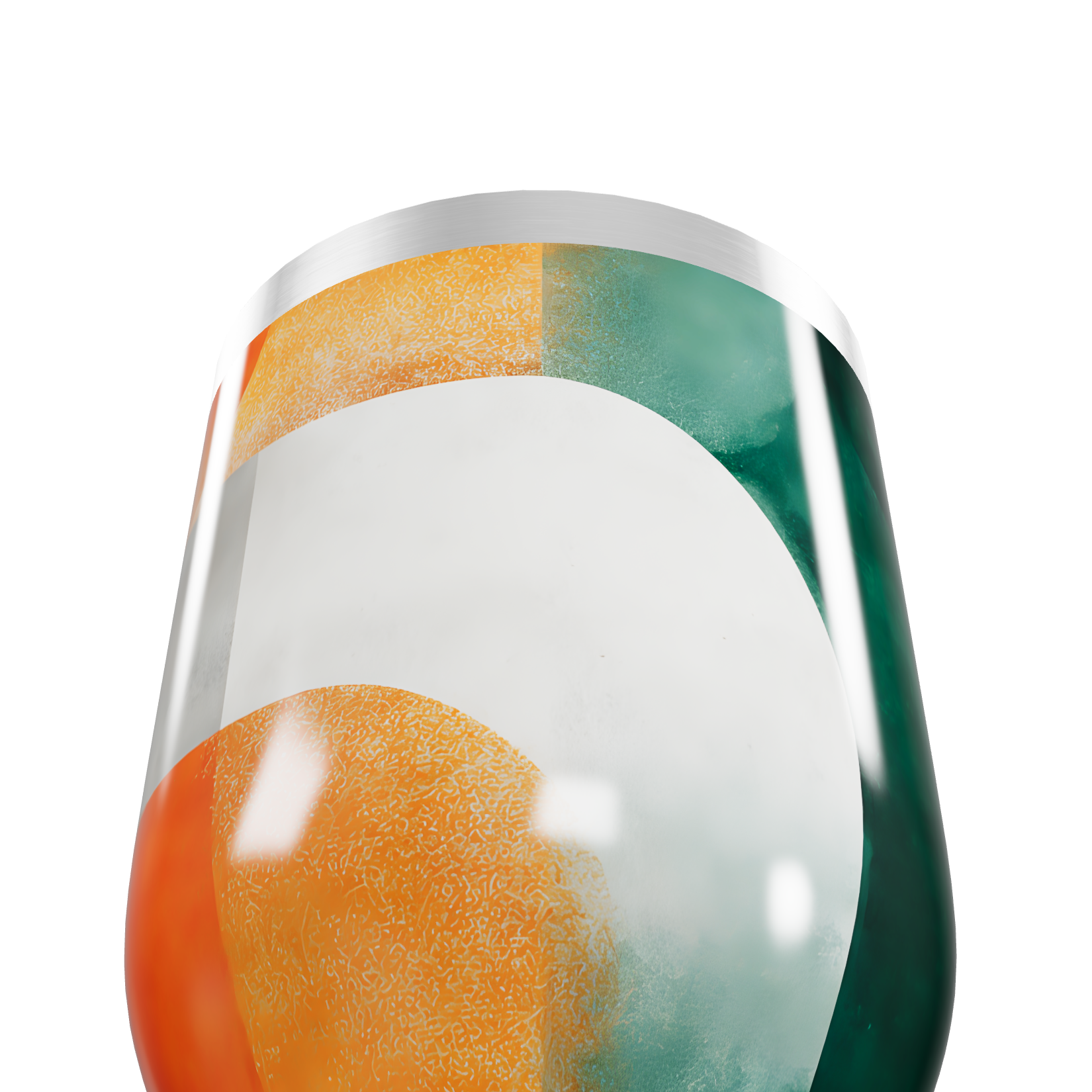 Copo Térmico Slim - Design Abstrato Colorido