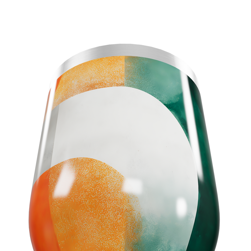 Copo Térmico Slim - Design Abstrato Colorido